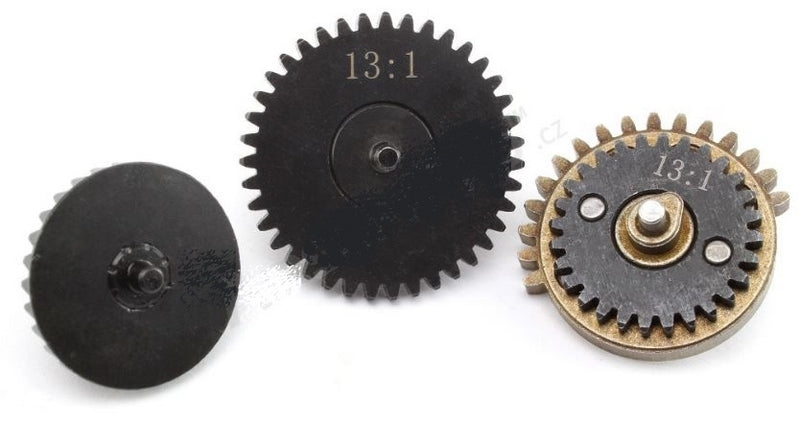 High Speed 13:1 Steel Gear Set CNC  with Integrated Axis by AirsoftPro