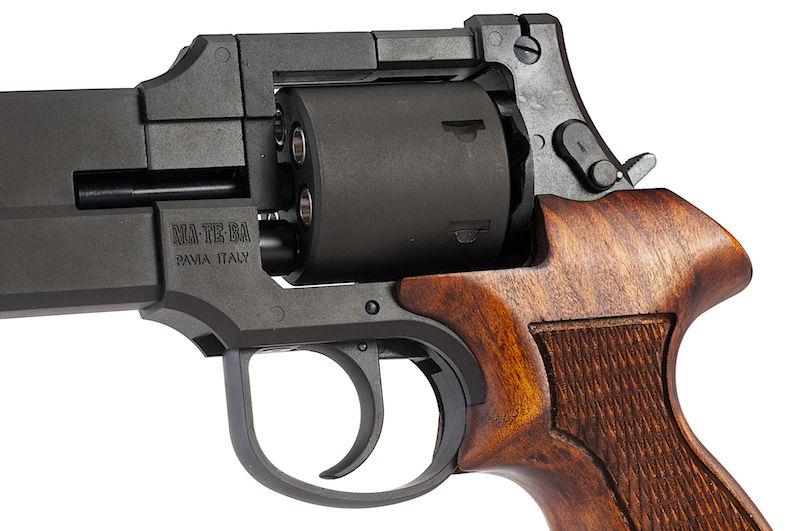 Mateba "Ghost In The Shell" M2700 Revolver X-Cartridge Series Black Heavy Weight Wooden Grip Gas Power by Marushin