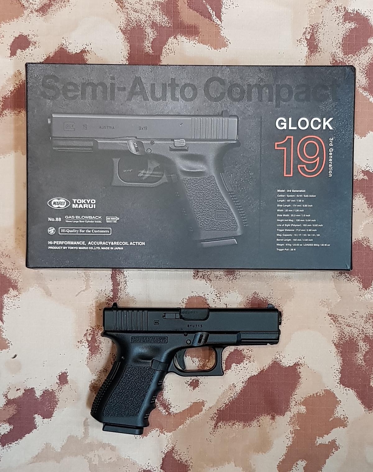 Tokyo Marui G19 GBB Gas Blowback Gen.3 by Tokyo Marui