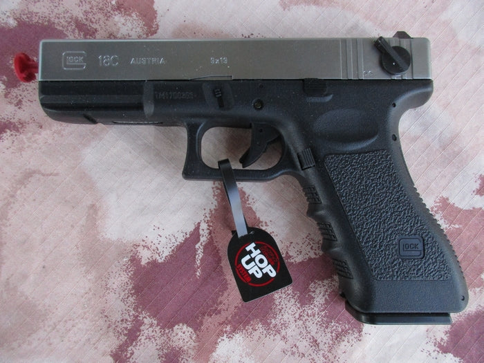 Tokyo Marui G18c AEP G18c Silver - Chrome Slide by Marui
