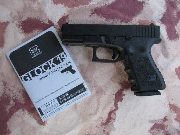 Glock 19 Scritte e Loghi Originali GBB Metal Slide by Vfc per Umarex