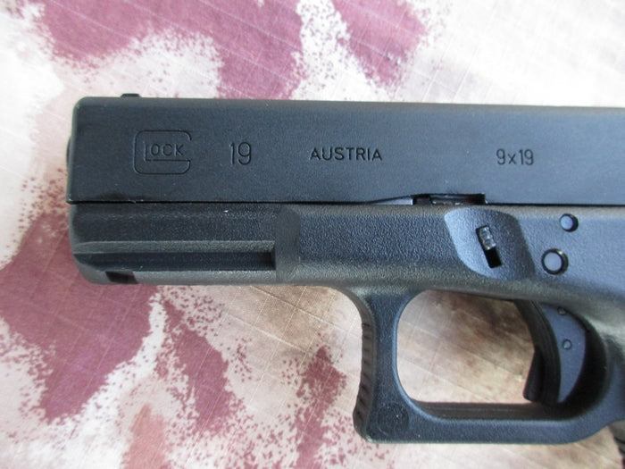 Glock 19 Scritte e Loghi Originali GBB Metal Slide by Vfc per Umarex