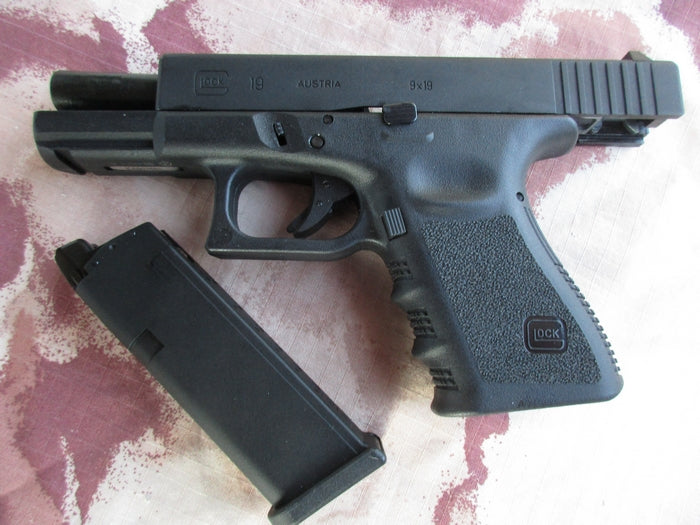 Glock 19 Scritte e Loghi Originali GBB Metal Slide by Vfc per Umarex