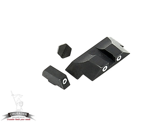 Crusader G17 - 18c etc and Similars Stark - VFC Steel Tritium Night Sights by Crusaders