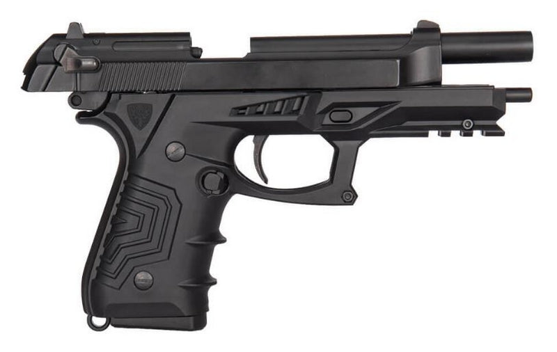 HFC M9 Tactical KeyMore Full Auto & Full Metal GBB Gas Blow Back Pistol by HFC