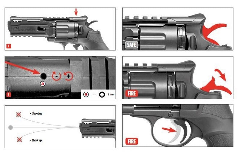 H8R Gen2 Co2 Revolver 10bb Elite Force by Umarex