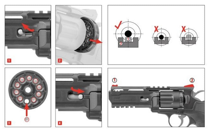 H8R Gen2 Co2 Revolver 10bb Elite Force by Umarex