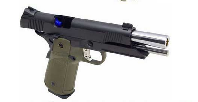 Hi-Capa 1911 Tactical Tanio Koba OD Full Metal Double Mag Gas - Co2 by Kjw