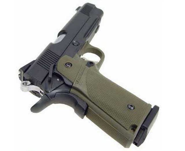 Hi-Capa 1911 Tactical Tanio Koba OD Full Metal Double Mag Gas - Co2 by Kjw