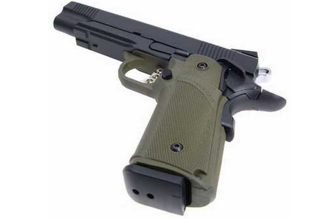 Hi-Capa 1911 Tactical Tanio Koba OD Full Metal Double Mag Gas - Co2 by Kjw