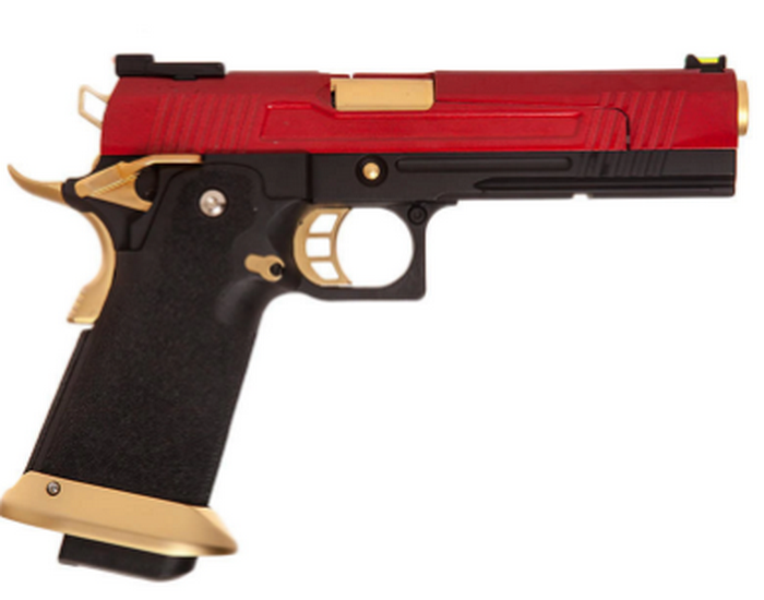 Hi-Capa 5.1 IPSC GBB Split Red Full Metal Custom by Armorer Works