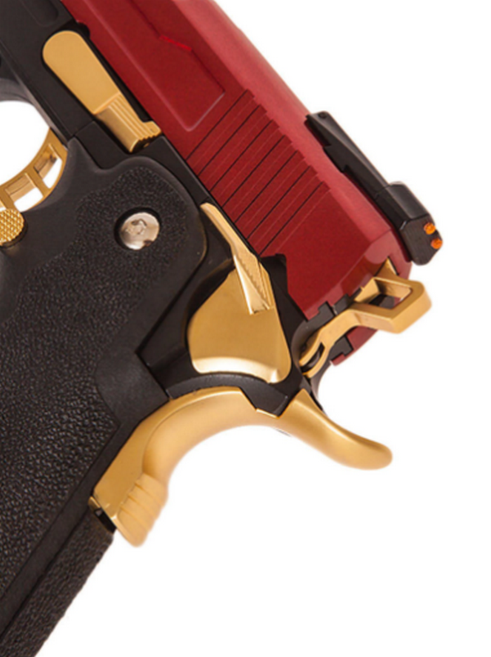 Hi-Capa 5.1 IPSC GBB Split Red Full Metal Custom by Armorer Works