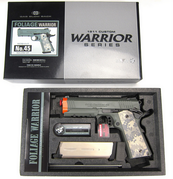 リアル FOLIAGE 東京マルイ WARRIOR ガスブローバックBB弾付 No.45 トイガン