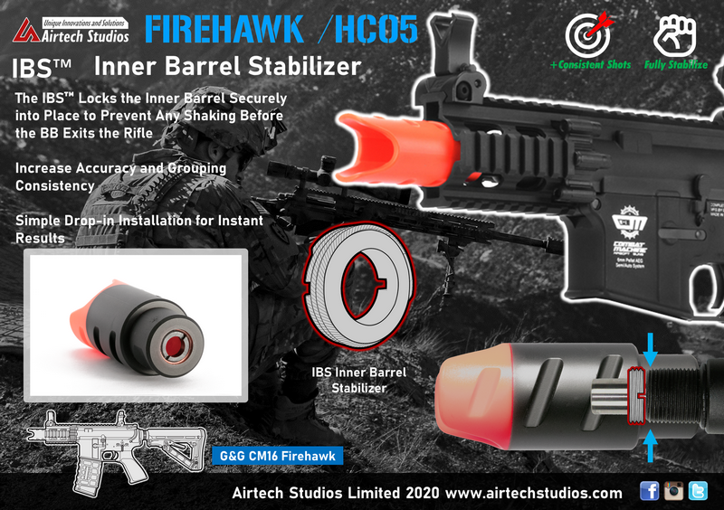 IBS G&G CM16 Firehawk Inner Barrel Stabilizer by Airtech Studios