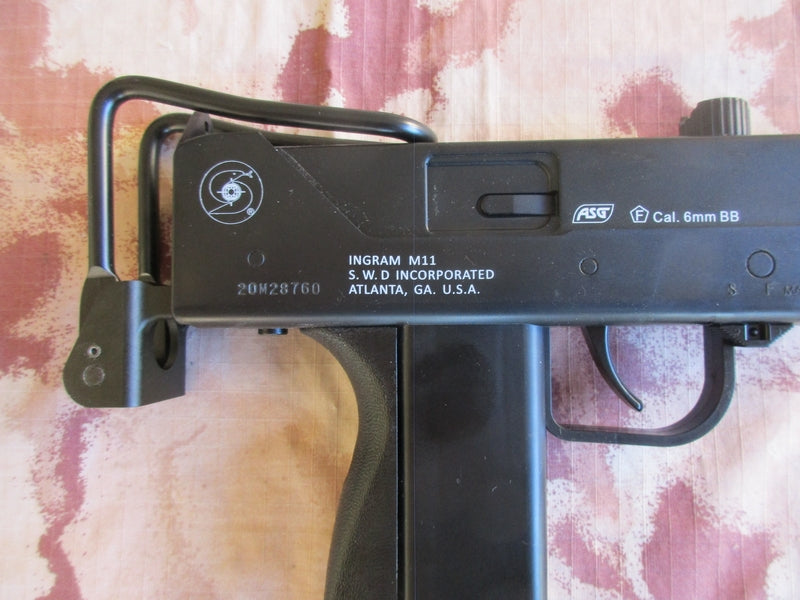 Ingram M11 Cobray Scritte e Loghi Originali Co2 NBB No Blow Back by ASG