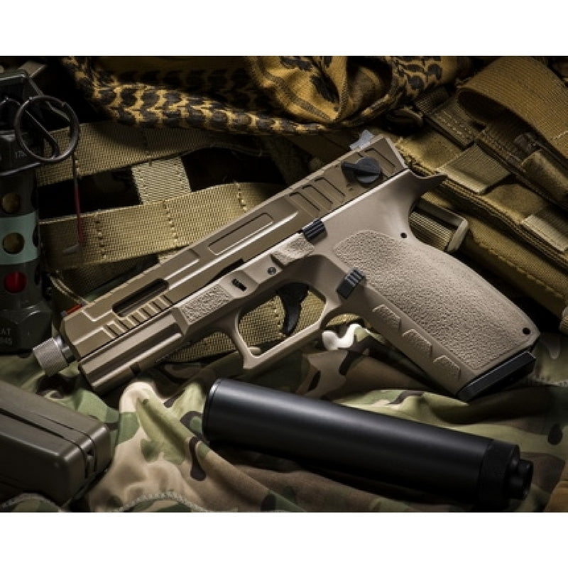 KJW KP-13F-TBC Metal Slide Co2 BlowBack TAN Semi - Full Auto by KJW