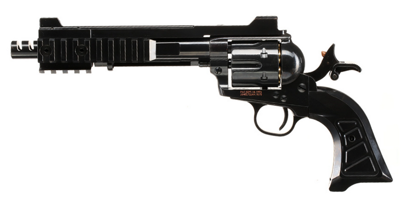 King Arms Devil Killer 6" SAA .45 Black Blue Finished Gas Revolver by King Arms