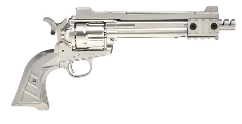 King Arms Devil Killer 6" SAA .45 Silver - Chrome Gas Revolver by King Arms