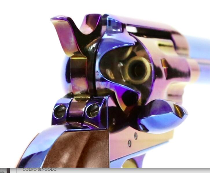 King Arms Peacemaker SAA .45 Revolver 6inch M - Chrome Burnished Cromo Brunita Gas Action by King Arms