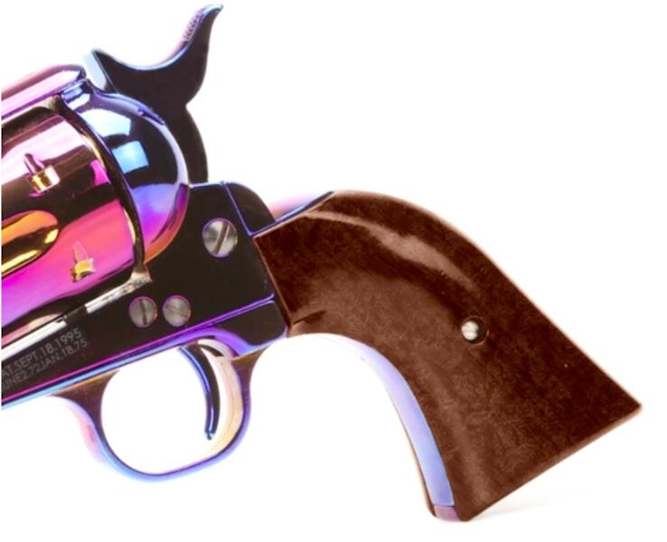 King Arms Peacemaker SAA .45 Revolver 6inch M - Chrome Burnished Cromo Brunita Gas Action by King Arms
