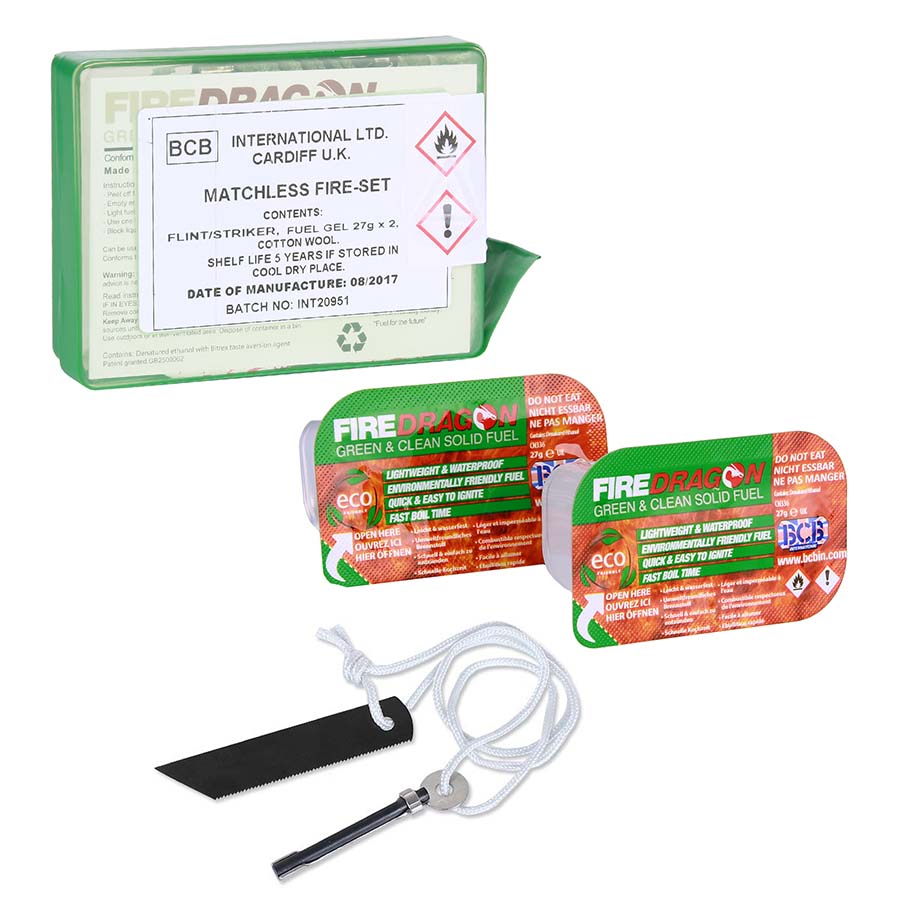BCB Matchless Fire Set Kit per Accensione Fuoco senza fiammiferi CN335 by BCB International