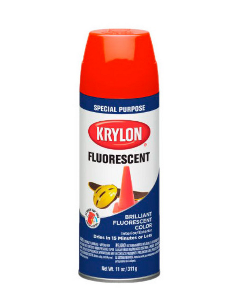 Krylon Fluorescent Paint Vernice Fluorescente Rosso-Arancione by Krylon