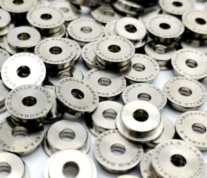 Laboratorio Casella Extreme 8 Kit 6 Boccole Piene in Acciaio da 8mm by Laboratorio Casella