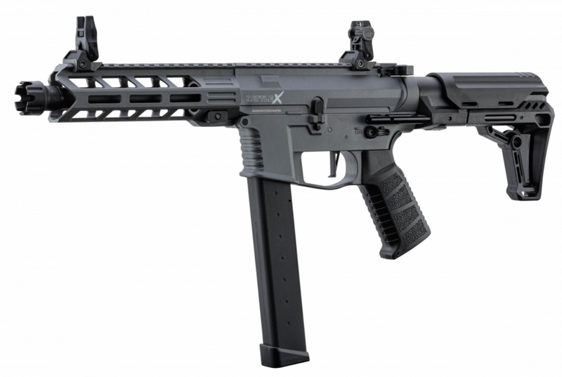 Lancer Tactical  AEG LT-35 Gen2 9mm. Battle X PDW Grey by Lancer Tactical