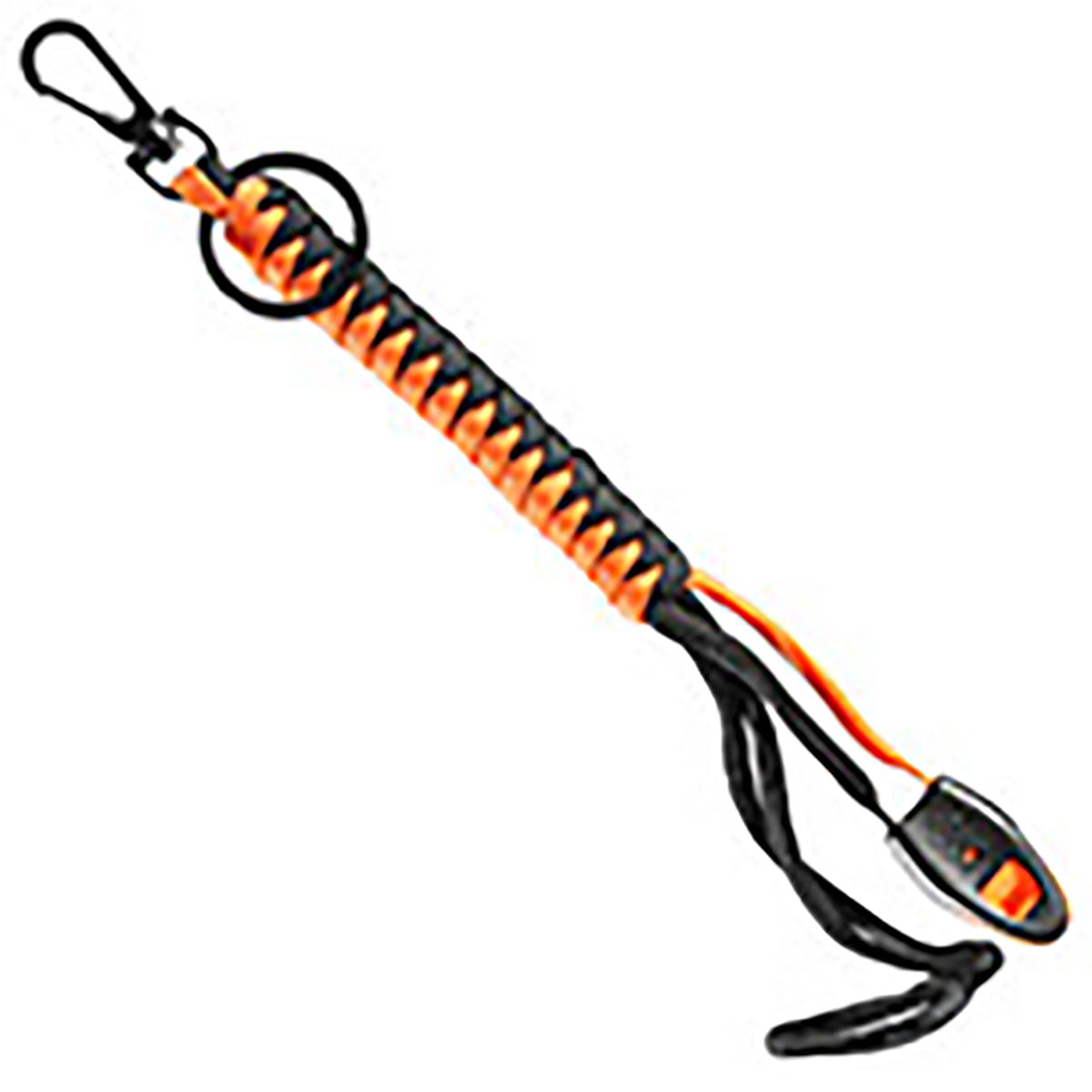 Paracord Lanyard Orange Fischietto Emergenza Portachiavi