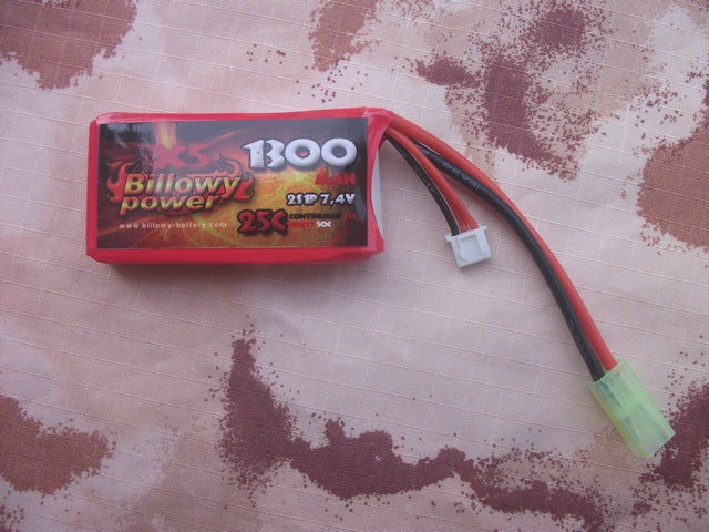 Batteria Li-Po 7,4v 1300mAh 25C by Billowy Power