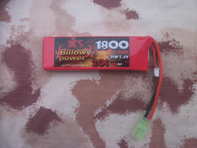 Li-Po Batteria 7,4v 1800mAh 20C by Billowy Power