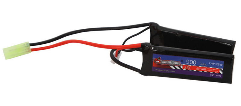 Li-Po Batteria 7.4V 900mAh 25C Li-PO  71x24x6.5mm. DP-L7-012 by DragonPro