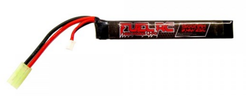 Li-Po Battery Batteria  "Stick" 7,4v 1500mAh 25c  by Fuel RC