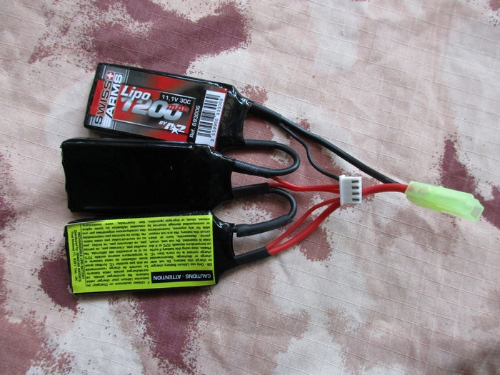Li-Po Batteria A2A "Triple" 1200mAh  11,1v. 25C by Swiss Arms