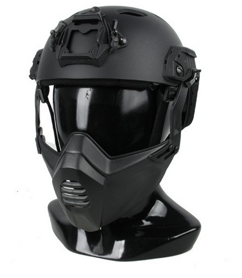 Lightweight Polymer Protection Mask BK for Fast - SF SFire Helmet by TMC