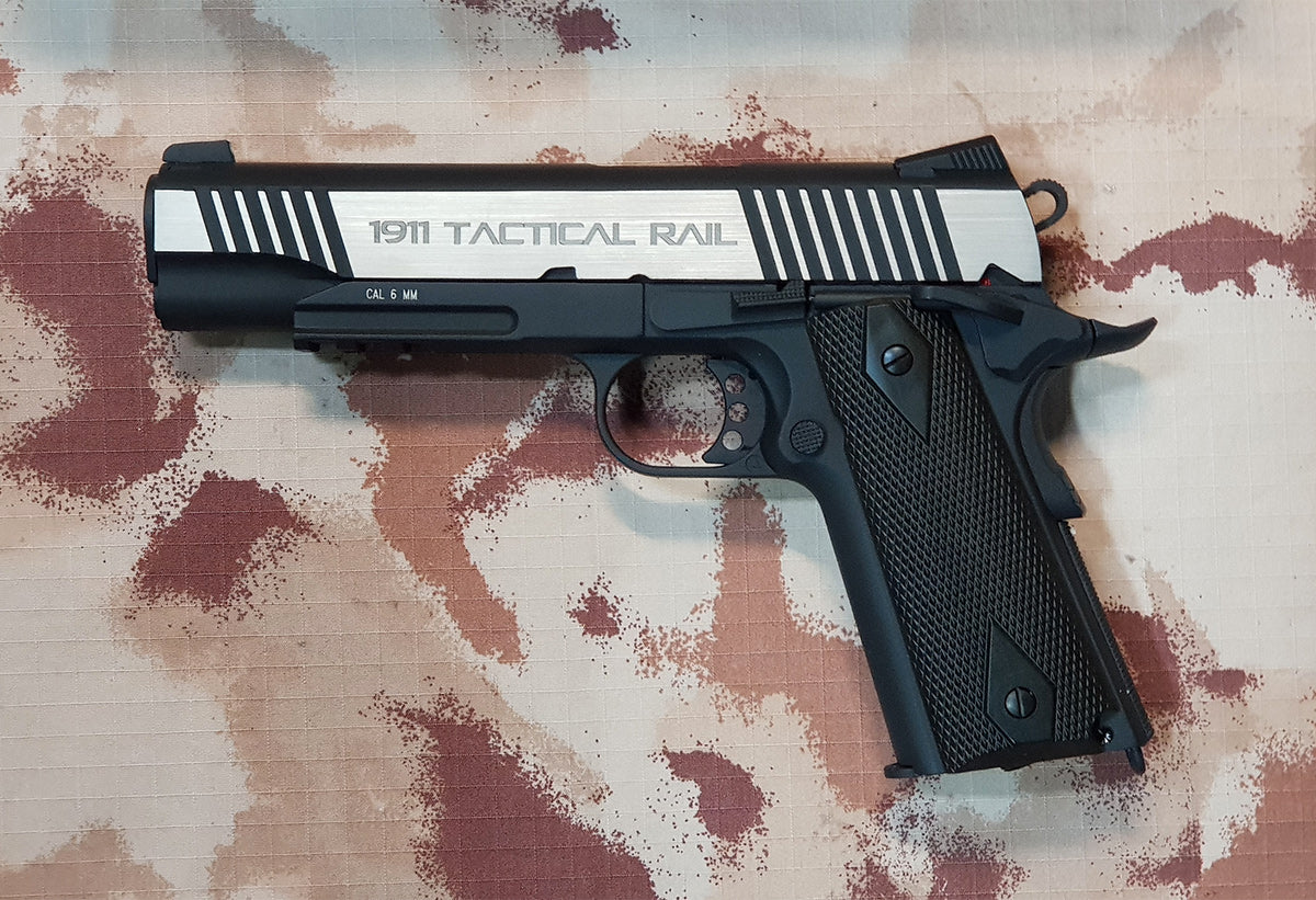 MILBRO 1911 Rail Dualtone Co2 GBB Full Metal by Kwc
