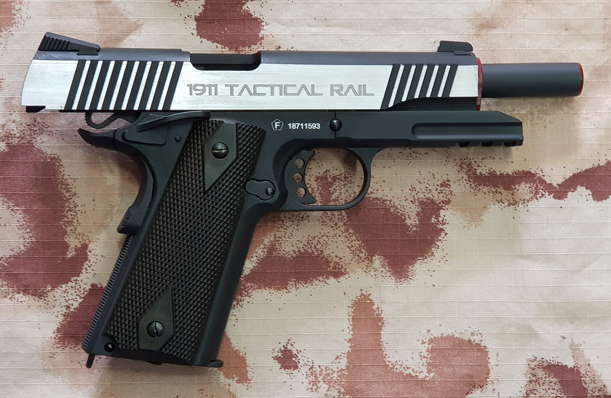 MILBRO 1911 Rail Dualtone Co2 GBB Full Metal by Kwc
