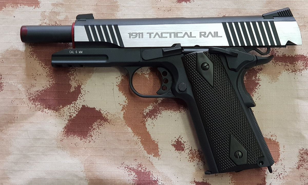 MILBRO 1911 Rail Dualtone Co2 GBB Full Metal by Kwc