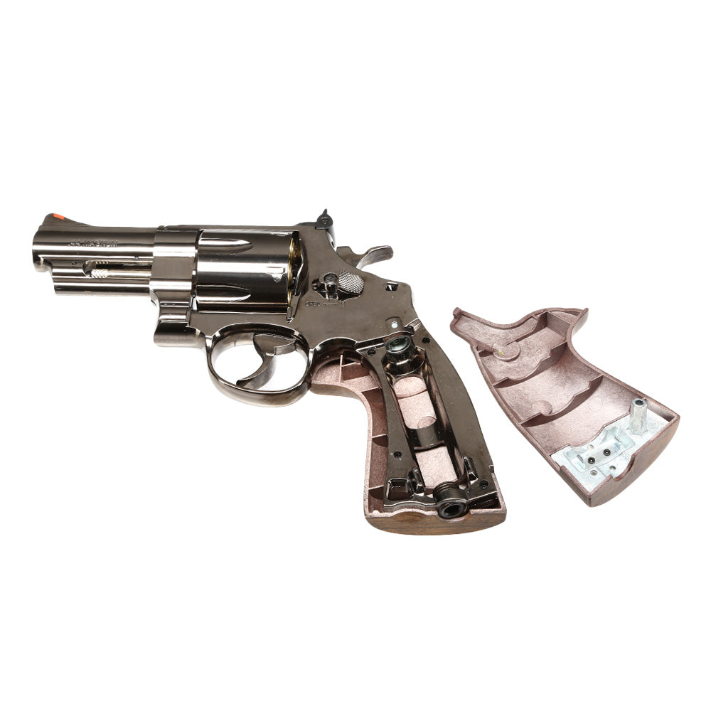 Smith & Wesson M29 .44 Magnum Co2 3" Black - Chrome Version by WG per Umarex