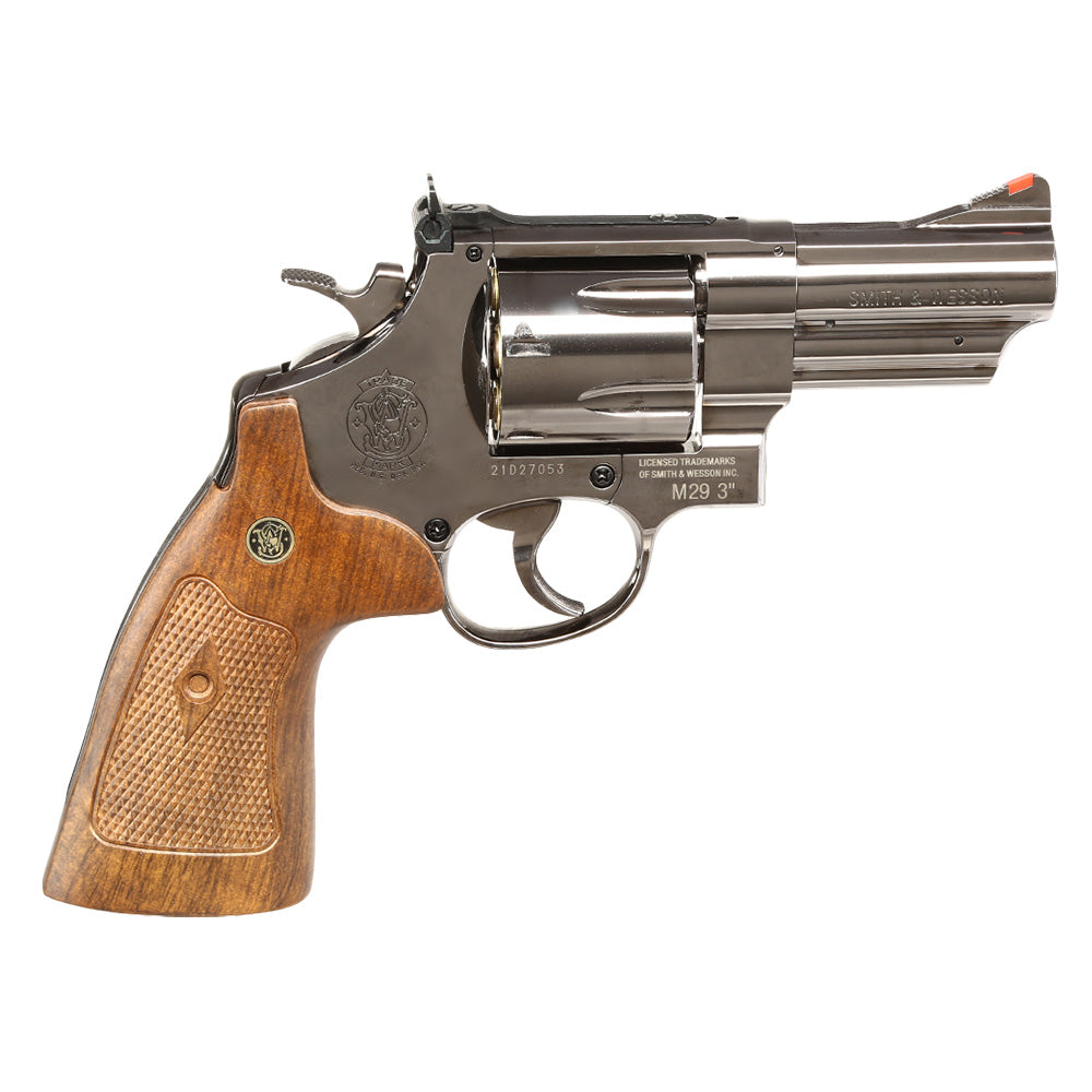 Smith & Wesson M29 .44 Magnum Co2 3" Black - Chrome Version by WG per Umarex