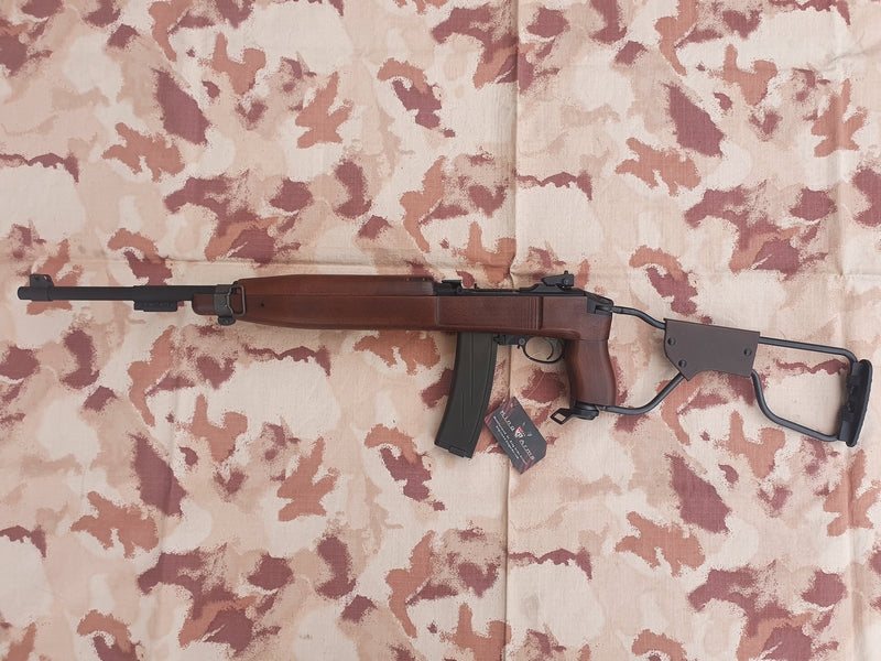 OFFERTE SPECIALI - SPECIAL OFFERS: M2 Paratrooper GBB Gas Blow Back Carbine Full Wood & Metal by King Arms