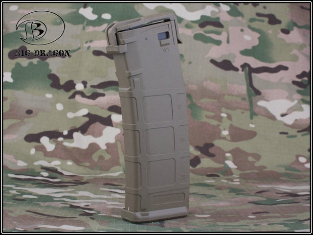M4-M16 Qick P-Magazine Tan 360bb. by Big Dragon