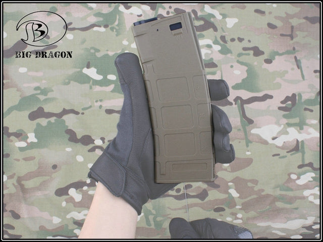 M4-M16 Qick P-Magazine Tan 360bb. by Big Dragon
