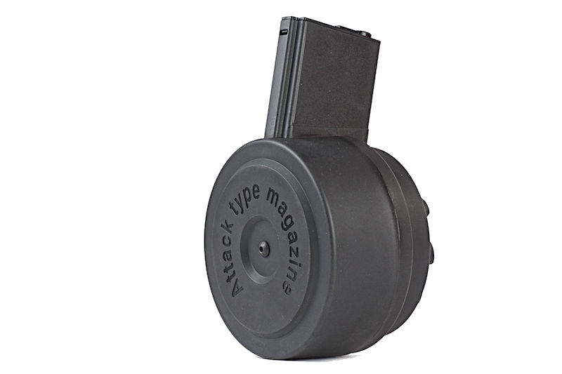 M4 - M16 Cal.5,56 1500bb Attack Auto Winding Drum Mag by G&P