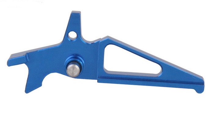 M4 Blue Aluminum CNC Trigger BD4609B by Big Dragon