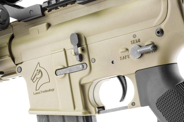 M4 SBR Dynamics Tan BAW Full Metal Blow Back Recoil Shock by Bo Manufacture