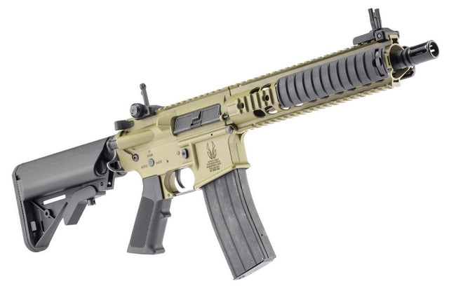 M4 SBR Dynamics Tan BAW Full Metal Blow Back Recoil Shock by Bo Manufacture