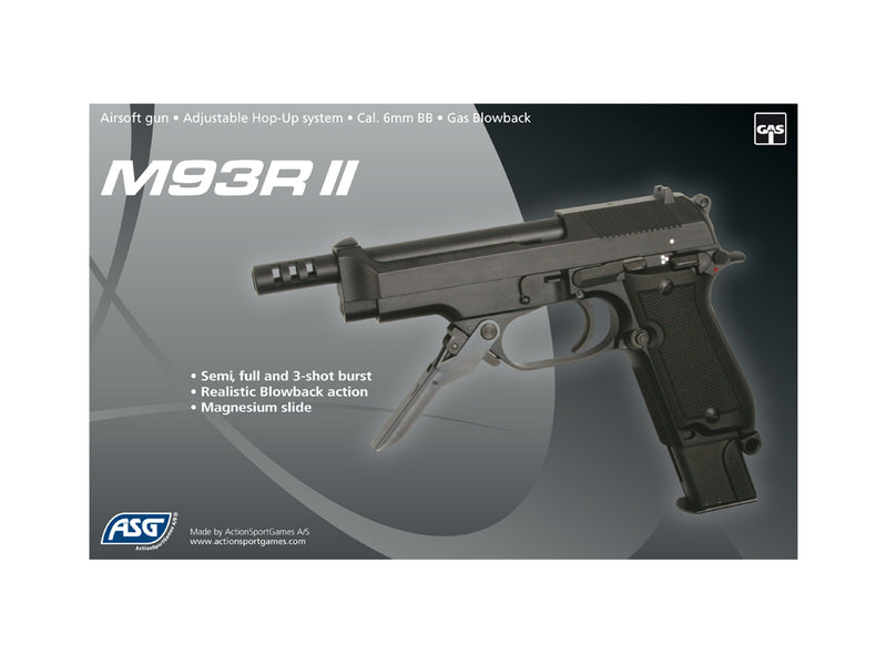 M93R II Semi - Burst 3bb. Full Metal GBB by Kwa per Asg