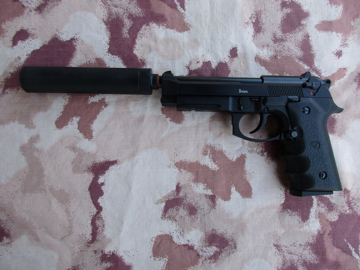 KJW M9A1 Full Metal Silencer Tactical GBB by KJW
