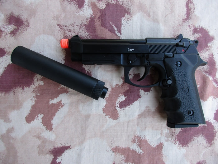 KJW M9A1 Full Metal Silencer Tactical GBB by KJW